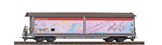 BEMO 2288100 - H0m - Schiebewandwagen nachhaltige Transporte, RhB